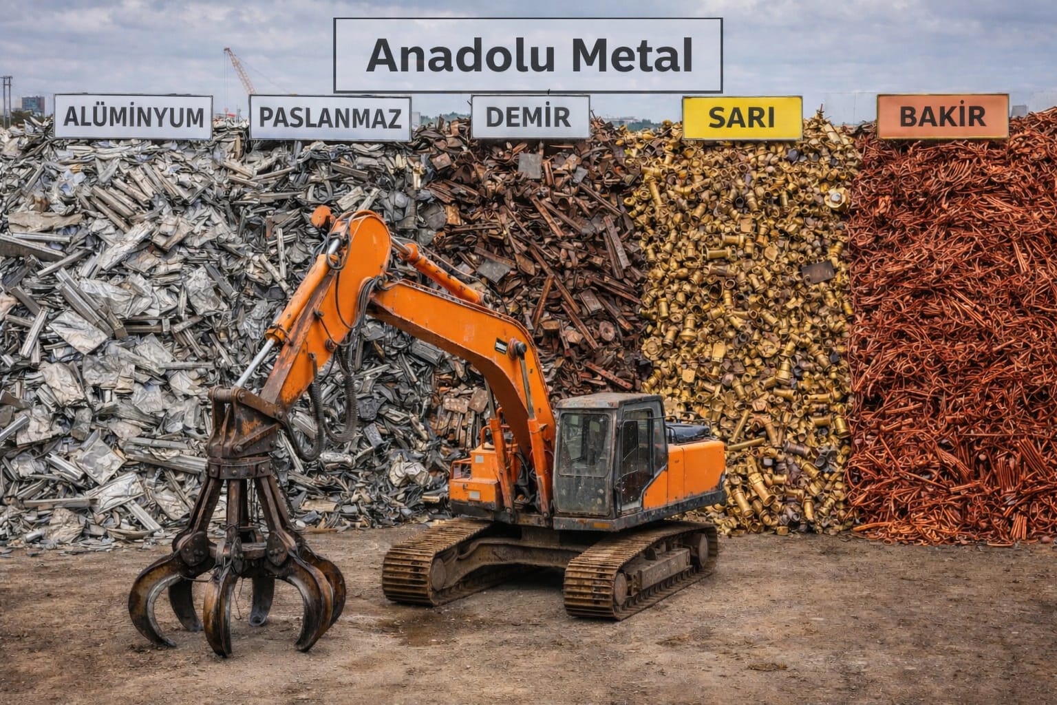 demir hurdası, alüminyum hurdası, bakır hurdası, paslanmaz hurdası, sarı hurdası